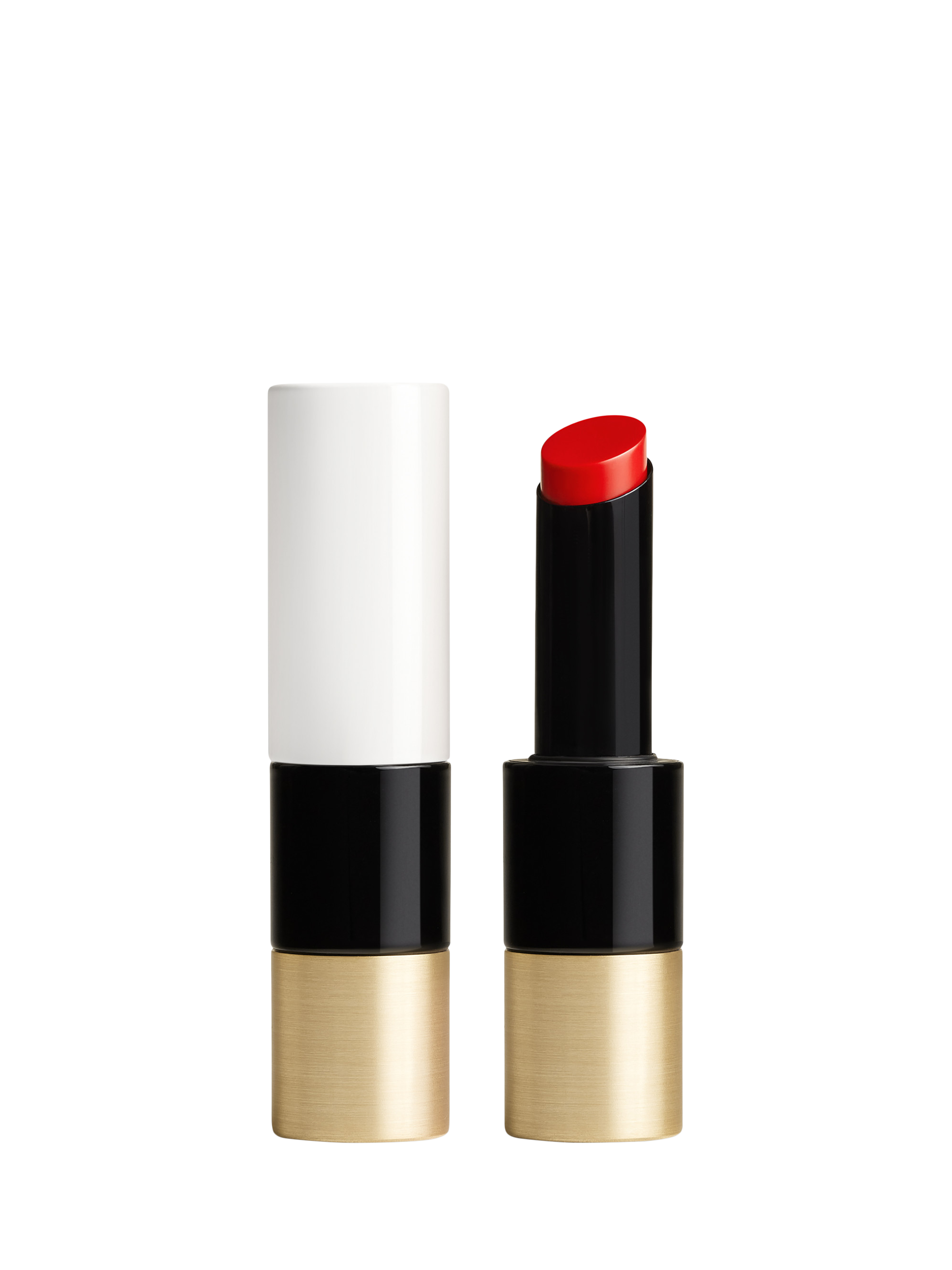 Product image 1 of 8, which shows Hermès Silky Lipstick Shine, 75 Rouge Amazone