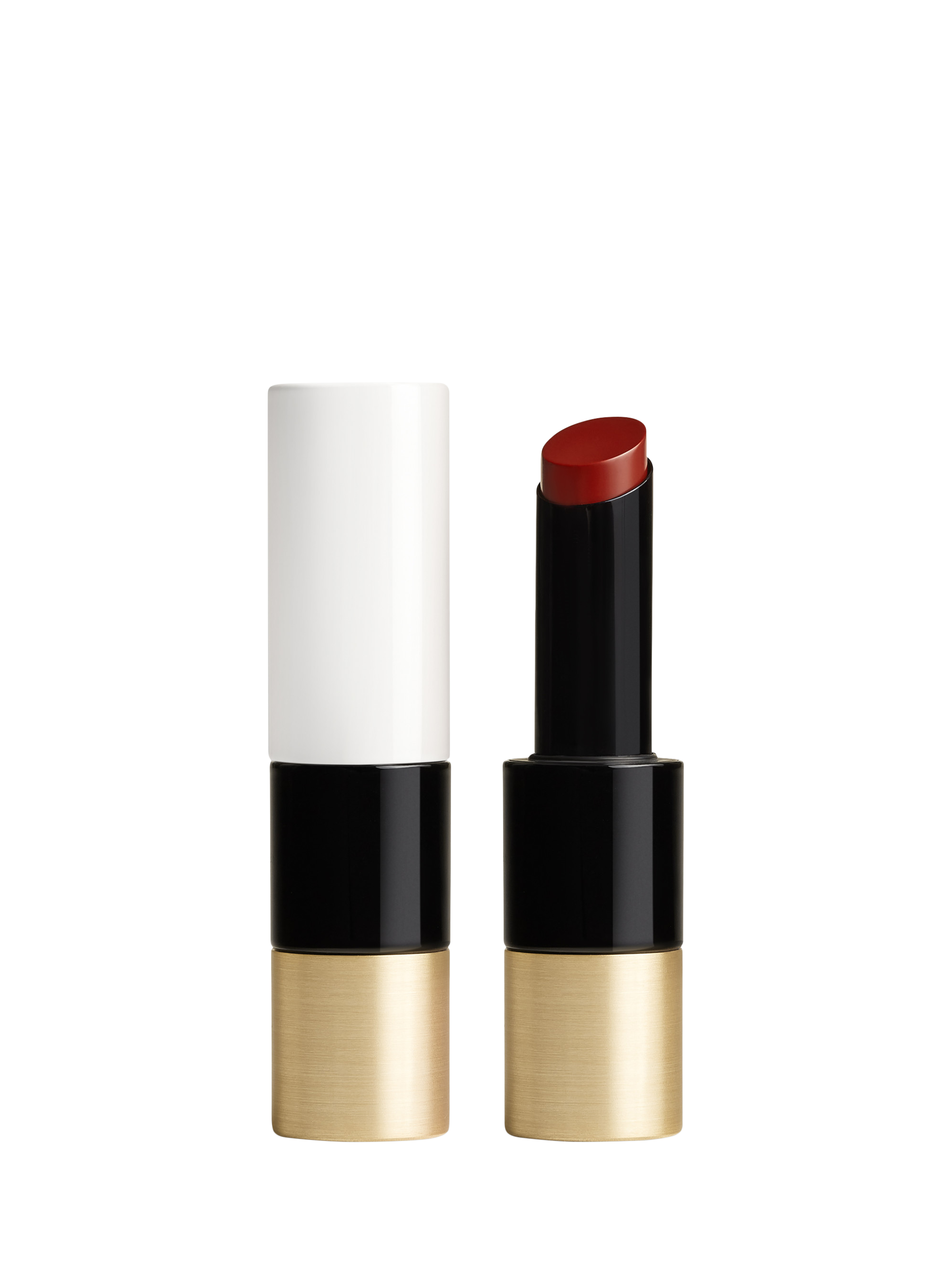 Product image 1 of 9, which shows Hermès Silky Lipstick Shine, 83 Rouge Brique