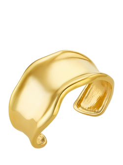 Orelia Statement Cuff Bracelet, Gold, Pale Gold