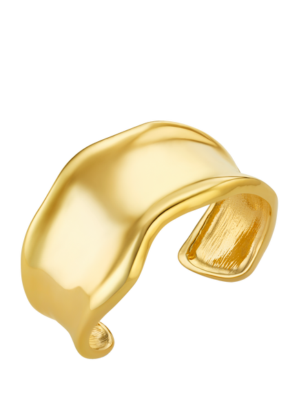 Orelia Statement Cuff Bracelet, Gold, Pale Gold