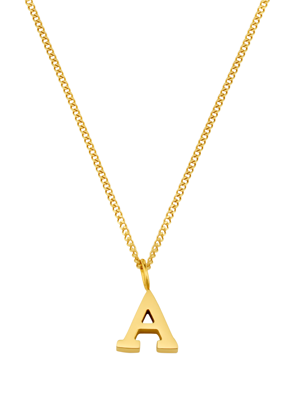 Product image 2 of 2, which shows Luxe Initial Waterproof Necklace Giftbox, Pale Gold A
