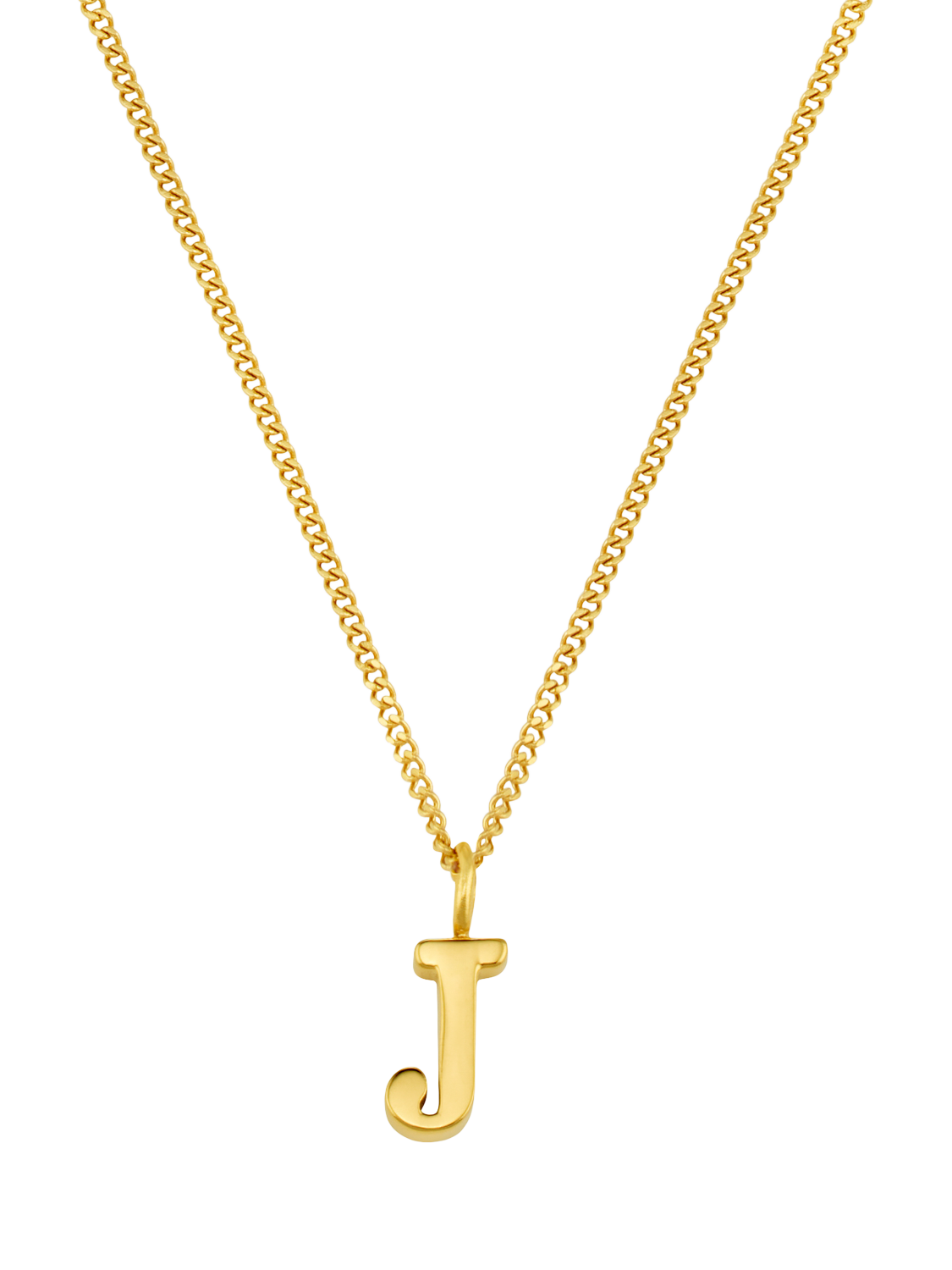 Product image 2 of 2, which shows Luxe Initial Waterproof Necklace Giftbox, Pale Gold J
