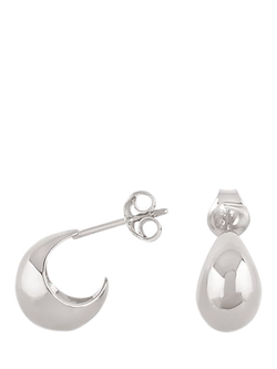 Diny Hall Sterling Silver Mini Hoop Earrings - view 2, Silver