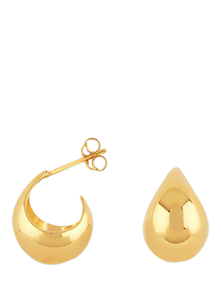 Dinny Hall Scoop Stud Hoop Earrings, Small - view 2, Gold