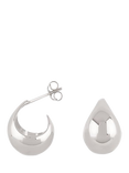 Dinny Hall Scoop Stud Hoop Earrings, Small, Silver