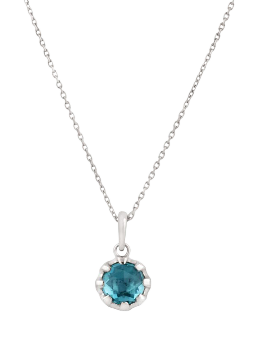 Product image 1 of 4, which shows Dinny Hall Rose Cut Charm Pendant, Silver
