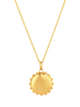 Dinny Hall Gold Plated Engraved Sun Locket