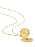 Dinny Hall Gold Plated Engraved Sun Locket