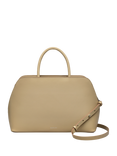 Radley Liverpool Street Icon Leather Medium Zip-Top Grab Bag, Stone