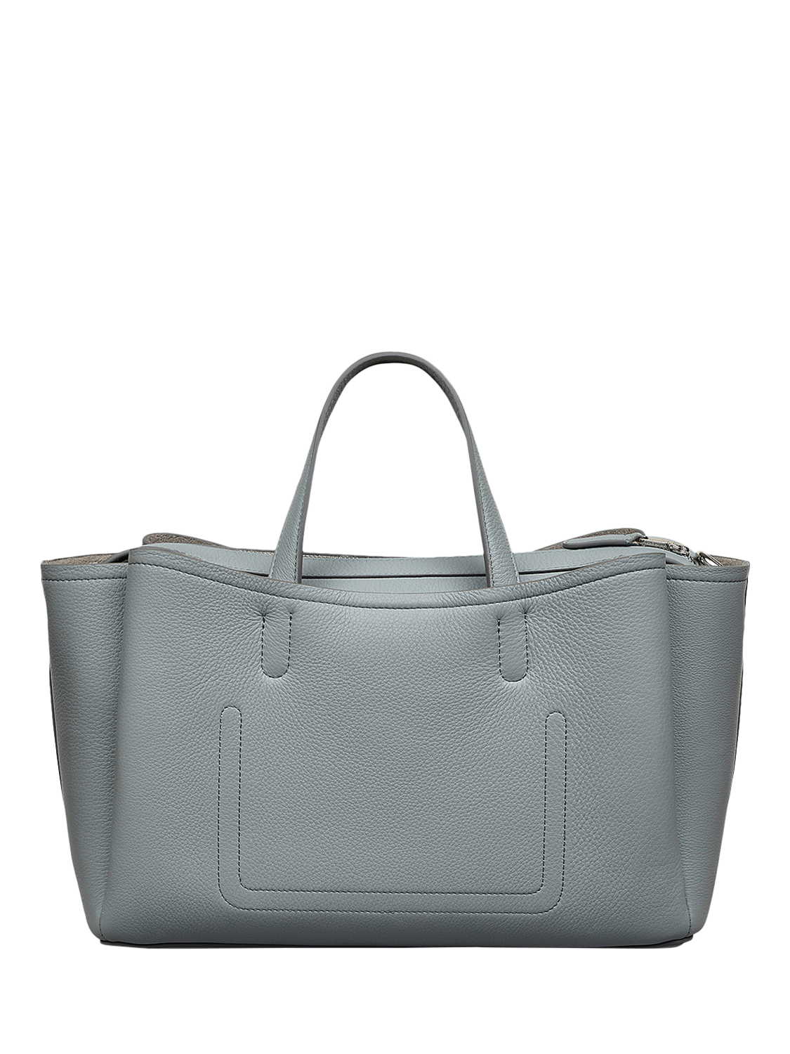 Product image 2 of 6, which shows Radley Bathurst Mews Leather Medium Zip Top Grab Bag, Artichoke