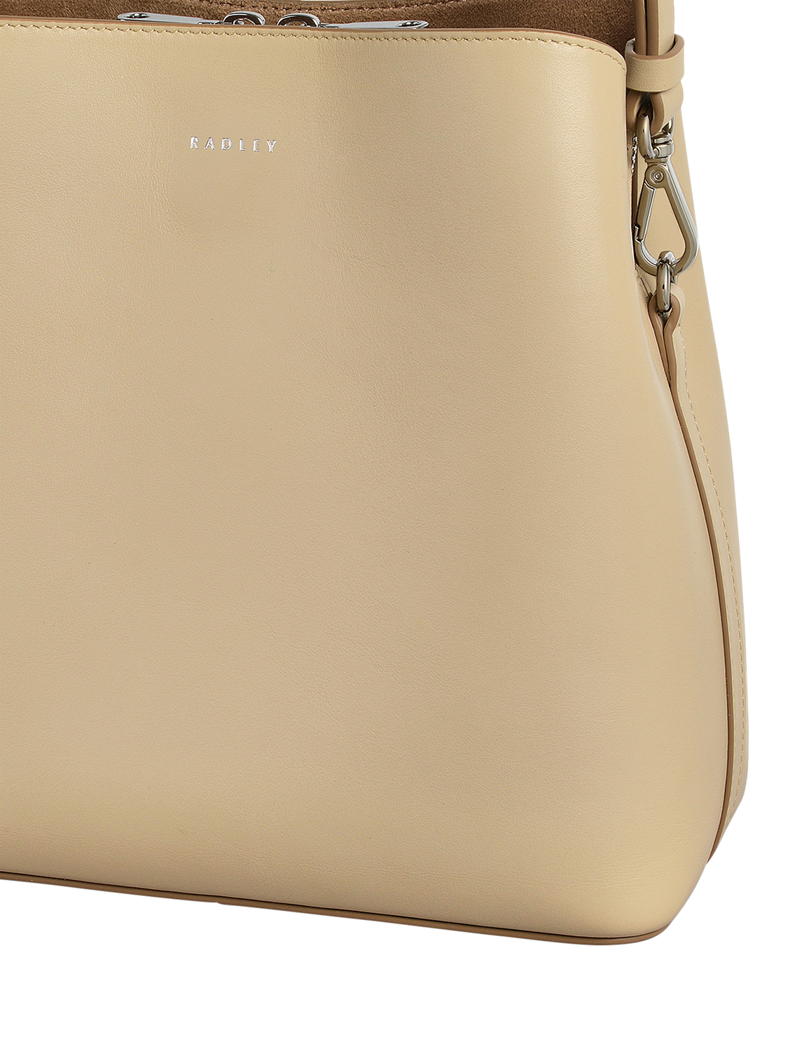 Product image 4 of 4, which shows Radley Dukes Place Leather Medium Compartment Cross Body, Stone