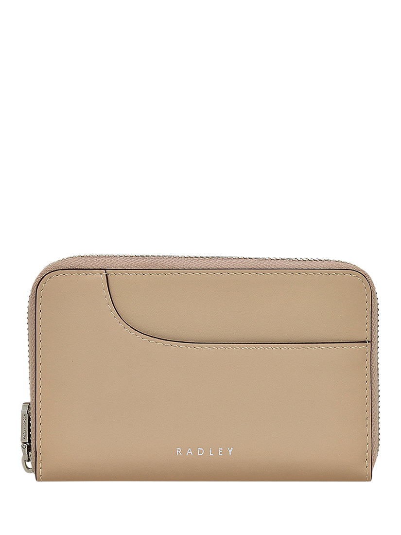 Product image 1 of 3, which shows Radley Pockets Leather Medium Purse, Stone