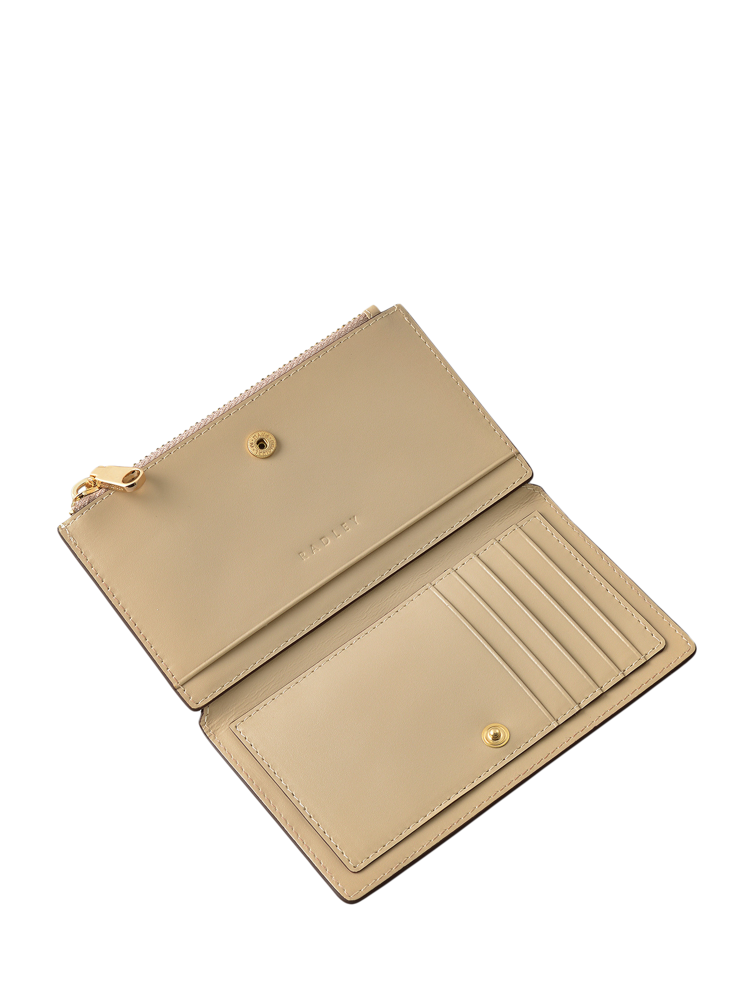 Product image 3 of 4, which shows Radley The Tales Of Spring Leather Medium Zip Top Purse, Stone
