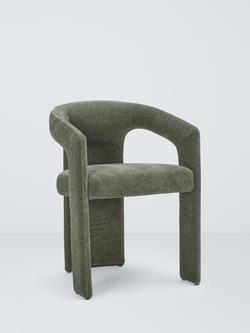 John Lewis Contour Upholstered Dining Chair, Green