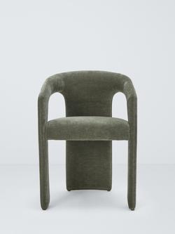John Lewis Contour Upholstered Dining Chair - view 2, Green