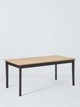 John Lewis Stanton Extending Dining Table, Oak/Black