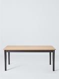 John Lewis Stanton Extending Dining Table, Oak/Black