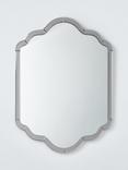 John Lewis Deco Scallop Bevelled Glass Wall Mirror, 70 x 50cm, Clear