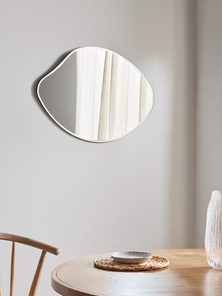 John Lewis Pond Bevelled Glass Wall Mirror, 70 x 50cm, Clear - view 2, Clear