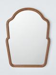 John Lewis Farmhouse Overmantle Wood Frame Wall Mirror, 80 x 60cm, Walnut