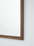 John Lewis Farmhouse Wood Frame Overmantle Wall Mirror, 95 x 105cm, Walnut