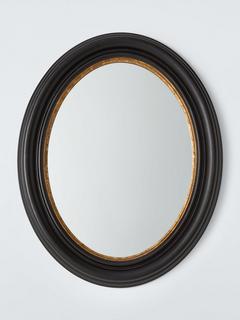 John Lewis Georgian Oval Wall Mirror, 50 x 40cm, Black