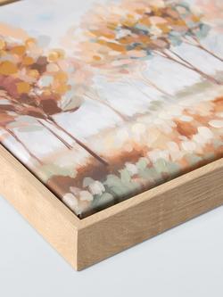 John Lewis 'Autumn Trees' Framed Canvas Print, Set of 2, 30 x 30cm, Multi - view 2, Multi