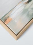 John Lewis 'Lakes' Framed Canvas Print, Set of 2, 30 x 30cm, Green