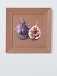 John Lewis Kitchen Art 'Fig' Hand Painted Wall Art, 30 x 30cm, Brown