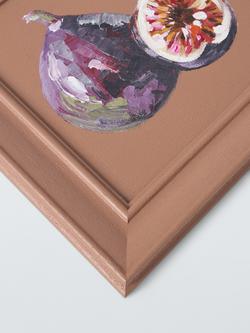 John Lewis Kitchen Art 'Fig' Hand Painted Wall Art, 30 x 30cm, Brown - view 2, Teal