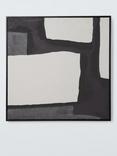 John Lewis 'Mono Shapes' Abstract Framed Print, 80 x 80cm, Black/White
