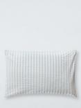 John Lewis Kids' Classic Seersucker Stripe Duvet Cover and Pillowcase Set, Single, Blue