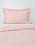 John Lewis Floral Posy Duvet Cover and Pillowcase Set, Single, Pink