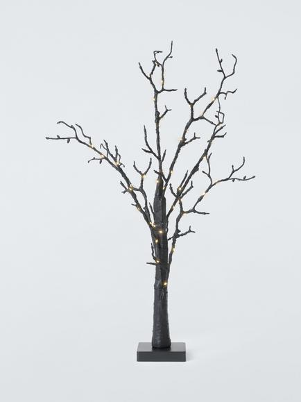 John Lewis 70 LED Twig Tree, Black, H70cm, Black