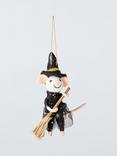 John Lewis Halloween Witch Mouse Felt Hanging Decoration
