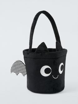 John Lewis Bat Bucket Bag, Black