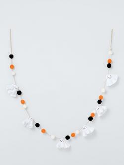 John Lewis Felt Ghost Garland, L180cm, Multi