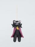 John Lewis Vampire Cat Felt Tree Decoration