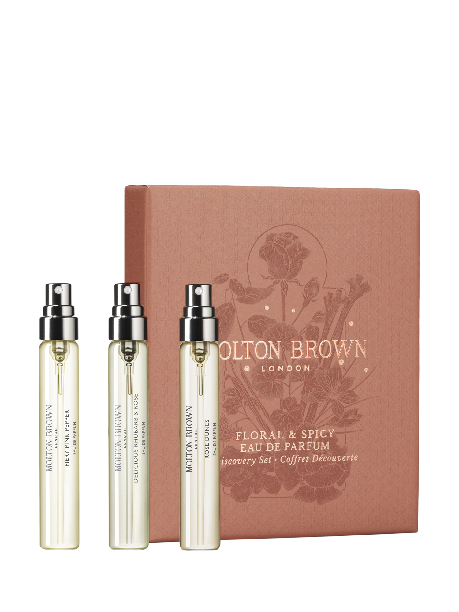 Product image 1 of 3, which shows Moulton Brown Floral & Spicy Eau de Parfum Discovery Fragrance Gift Set