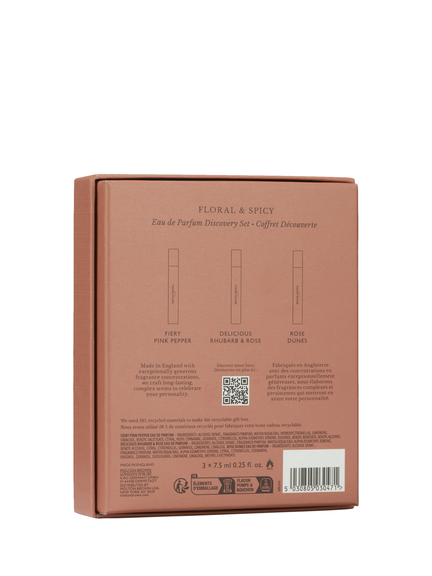 Product image 3 of 3, which shows Moulton Brown Floral & Spicy Eau de Parfum Discovery Fragrance Gift Set