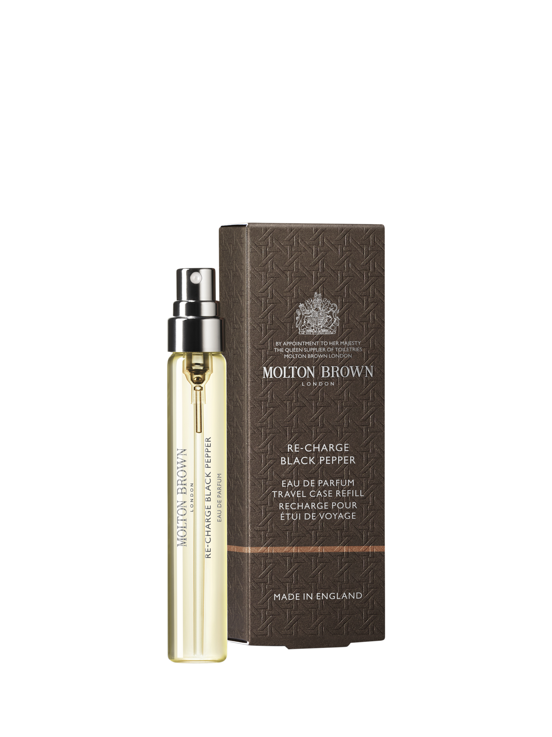 Product image 1 of 2, which shows Moulton Brown Re-charge Black Pepper Eau de Parfum Travel Case Refill, 7.5ml
