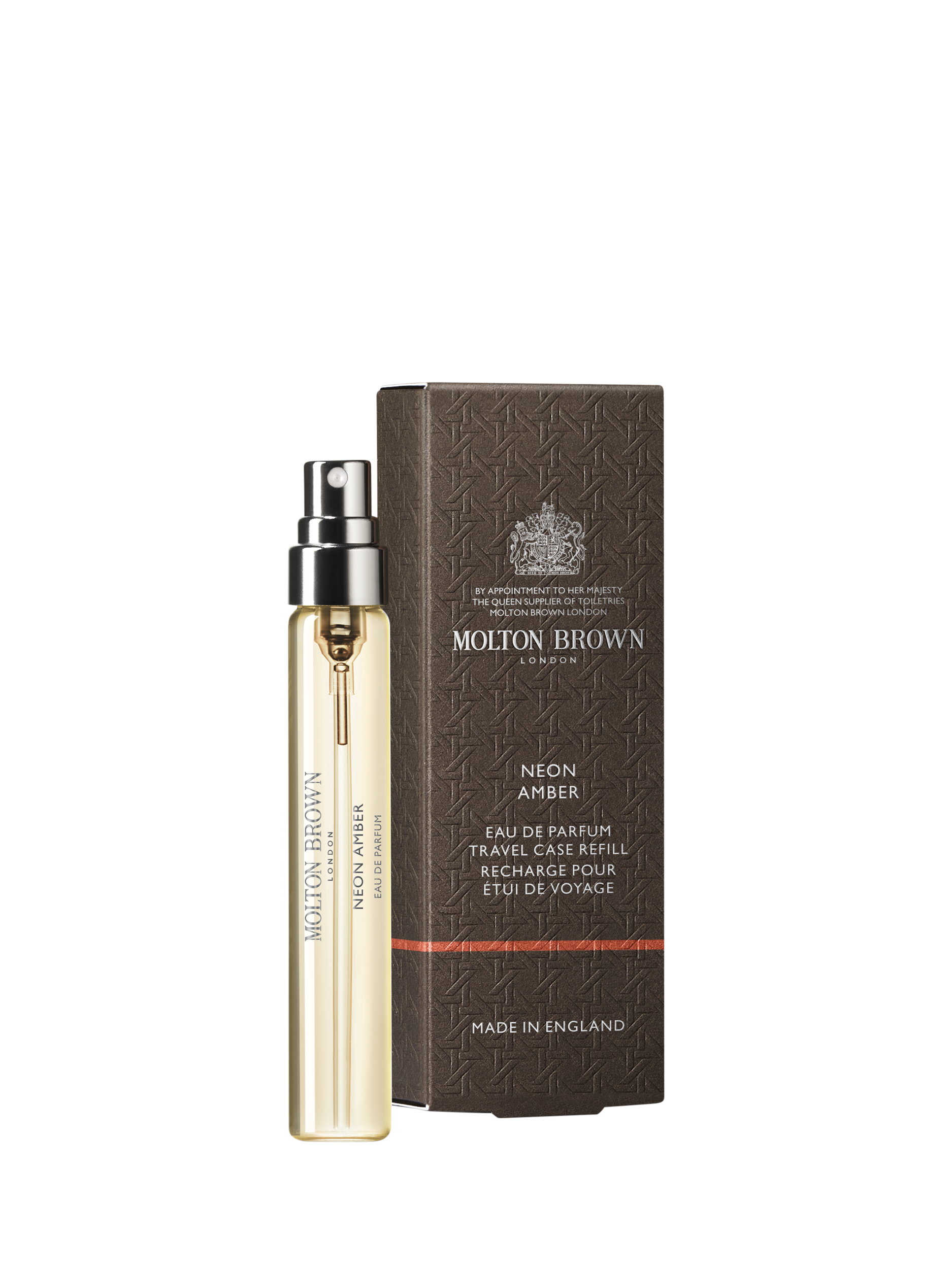 Product image 1 of 2, which shows Molton Brown Neon Amber Eau de Parfum Travel Case Refill, 7.5ml
