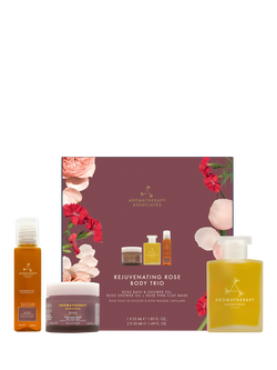 Aromatherapy Associates Rejuvenating Rose Body Trio Bodycare Gift Set, 
