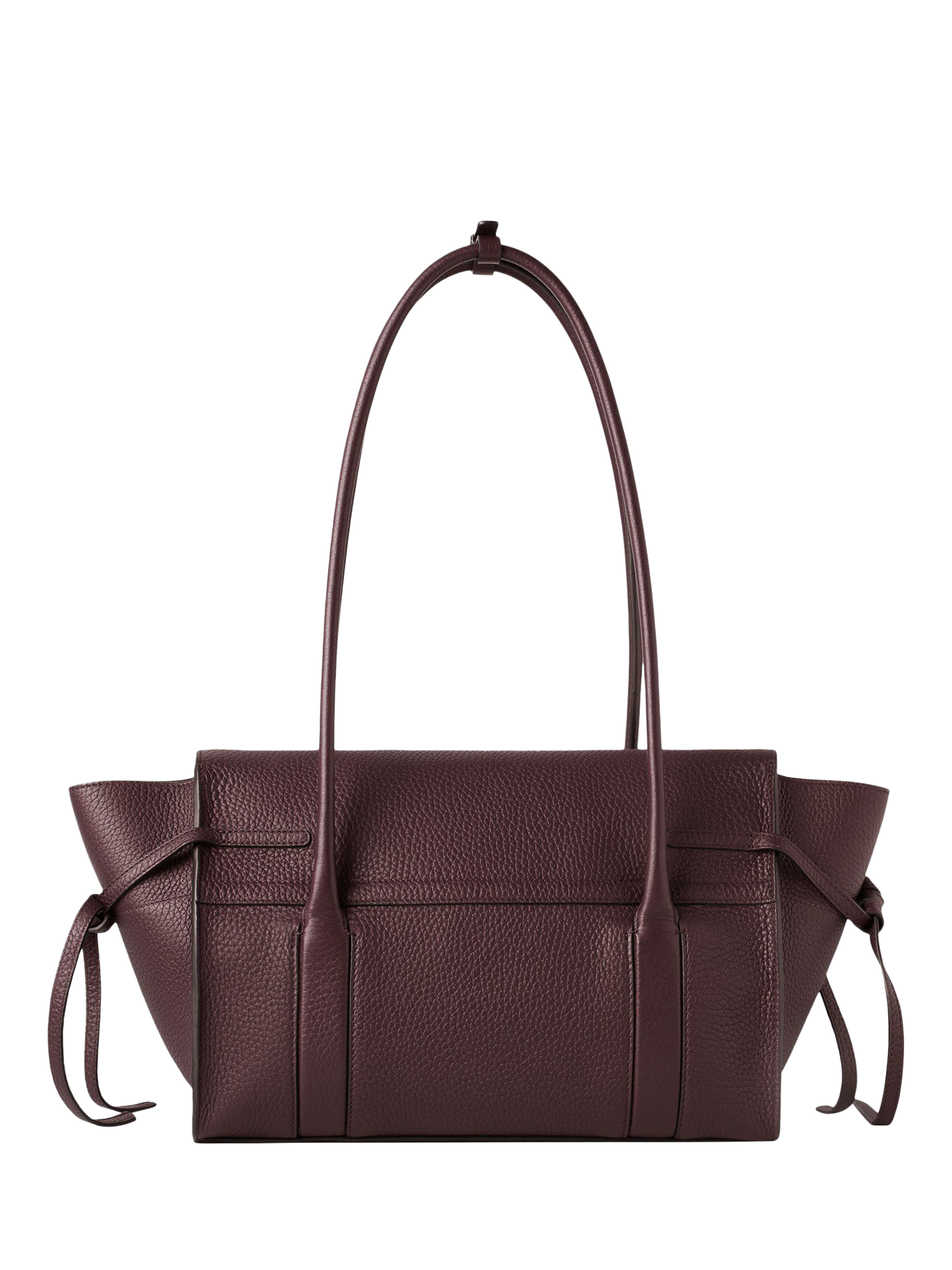 Product image 3 of 5, which shows Mulberry Small Soft Bayswater Heavy Grain Leather Shoulder Bag, Black Cherry