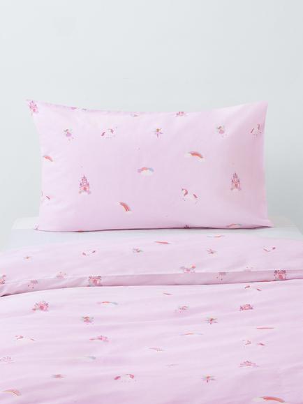 John Lewis Kids' Fairyland Duvet Cover and Pillowcase Set, Pink, Single, Pink