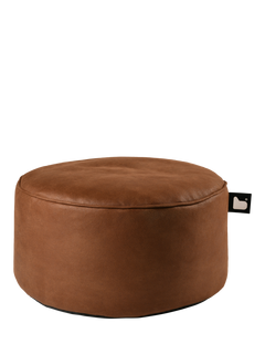 Extreme Lounging Faux Leather B-Poufe, Tan