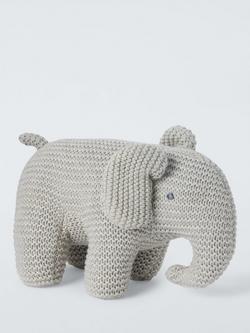 John Lewis Elephant, Blanket and Basket Gift Set, Grey - view 2, Grey