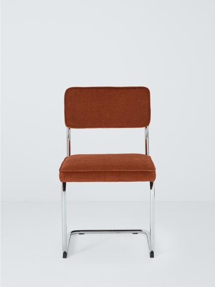 John Lewis Cantilever Dining Chair, Set of 2 - view 2, Orange