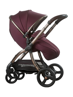 egg 3 Pushchair, Carrycot and Accessories with Cybex Cloud T i-Size Rotating Baby Car Seat and Base Luxury Bundle - view 2, Mulberry