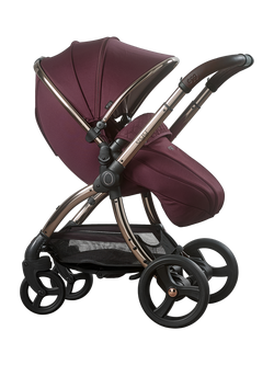 egg 3 Pushchair, Carrycot and Accessories Snuggle Bundle, Mulberry - view 2, Mulberry